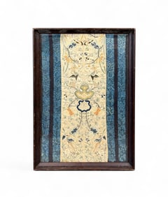 Chinese embroidered panel, 19th c.
