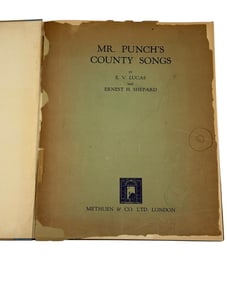 Mr. Punch's County Songs.