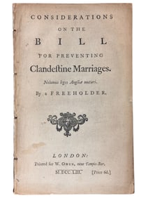 Considerations on Preventing Clandestine Marriages