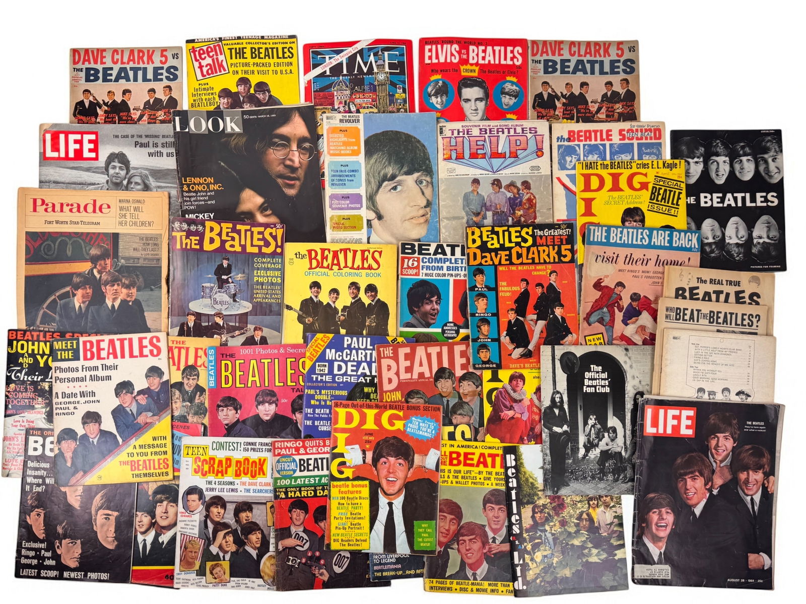 35+ Beatles Fan Magazines. (1 of 4)