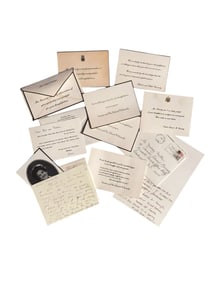 Kennedy Family Condolence Notes. Includes Signed.