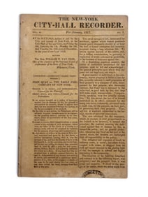 New-York City Hall Recorder. 1817.