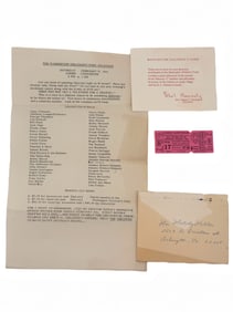 1968 RFK Children's Fund Telethon Flyer / Ticket.