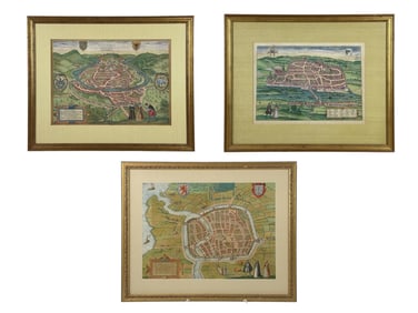 3 Maps by Braun and Hogenberg.