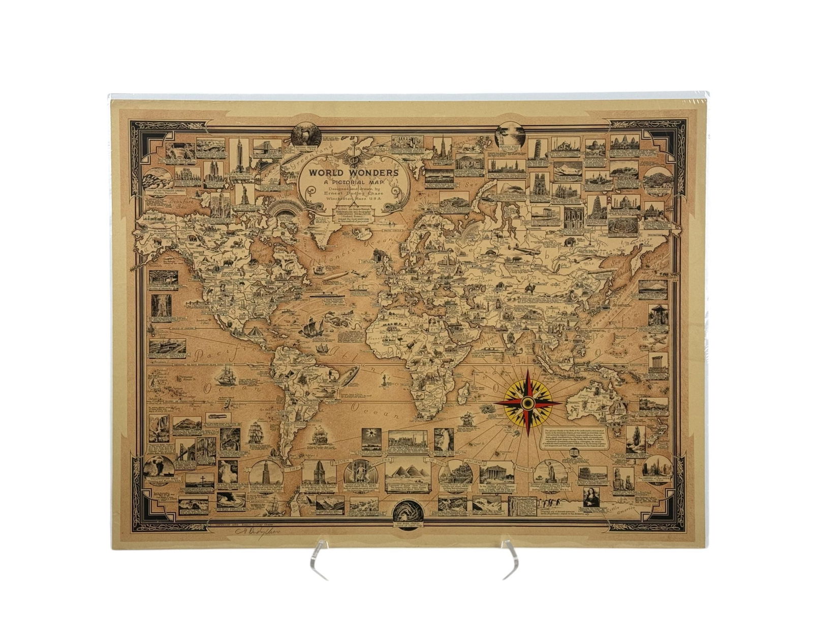 World Wonders A Pictorial Map. (1 of 6)