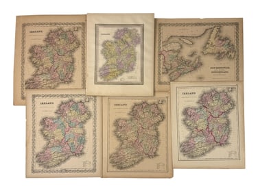 6 Maps of Ireland and New Brunswick.