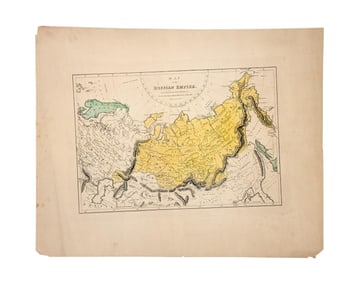 Map of the Russian Empire.
