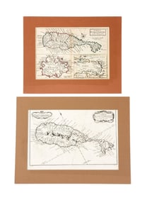 2 Maps of St. Christopher Island.