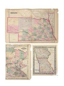 3 Maps of Mid-Western States.