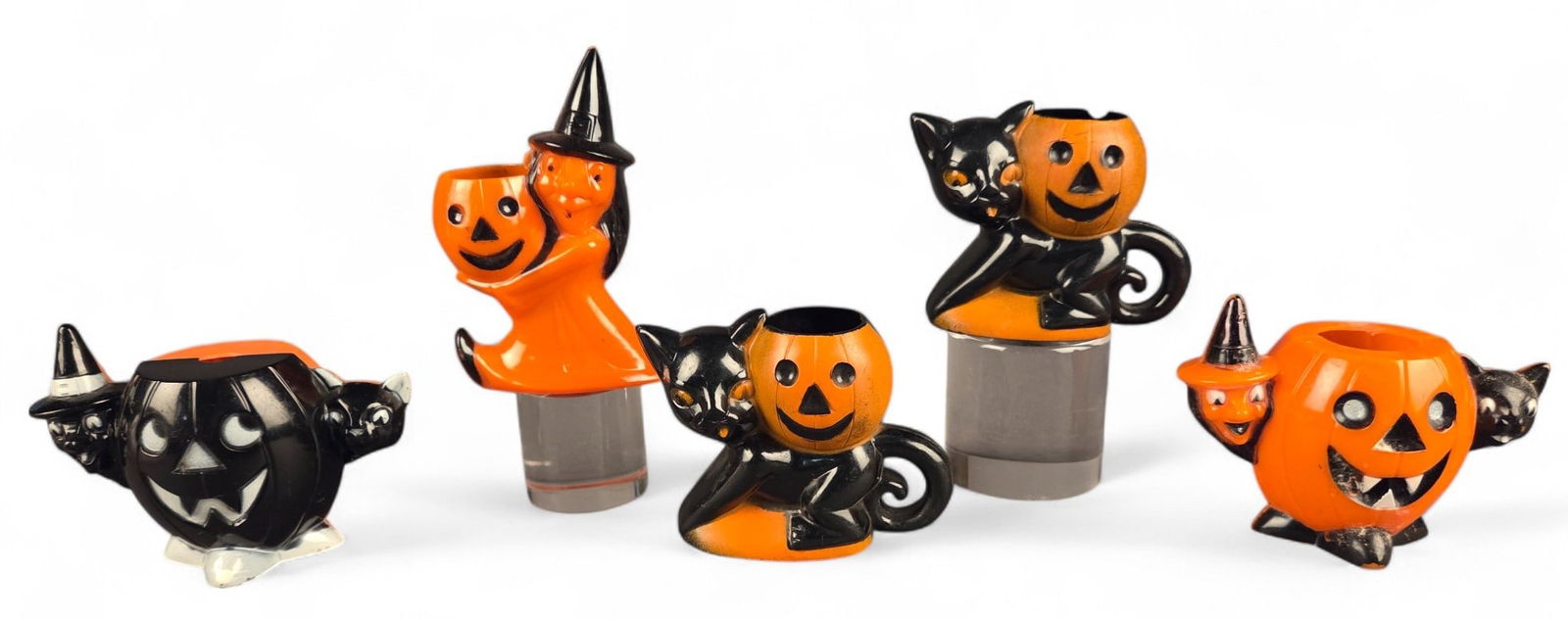 5 Vintage Rosbro plastic Halloween decorations (1 of 2)