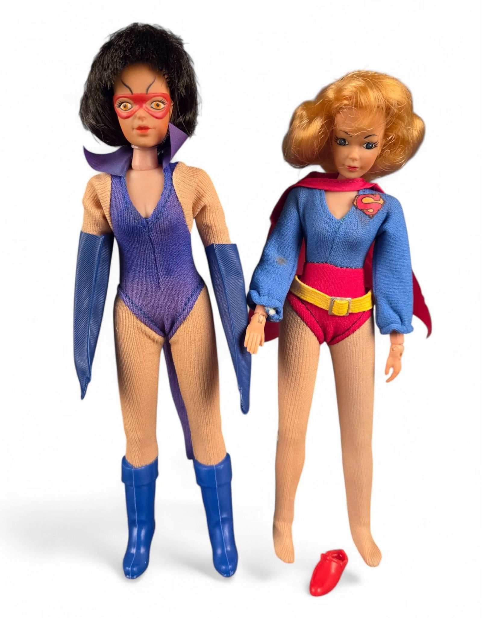Mego DC Catwoman and Supergirl figures (1 of 4)