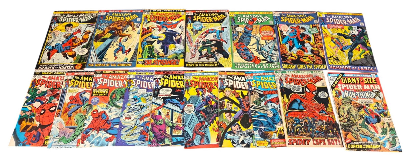 17 Marvel The Amazing Spider-Man (1971-75) comics (1 of 6)