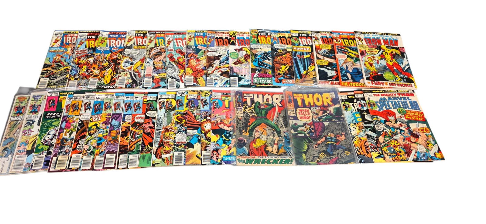 38 Marvel Iron Man and Thor (1968-86) comics (1 of 7)