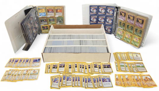 4000 PTCG Base Set [Ultd] cards: A group of Pokemon TCG cards. Approximately 4000 cards. Including thirteen Dragonair #18, twenty Dugtrio #19, forty four Item Finder, ten Pidgeotto #22, fifteen Pokemon Breeder #76, twenty one Pokemon
