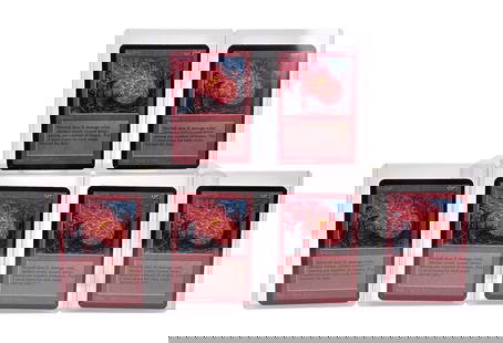 6 MTG Alpha Fireball cards: A group of six Magic: The Gathering Limited Edition Alpha Fireball cards. Condition: Lightly to Moderately played.
