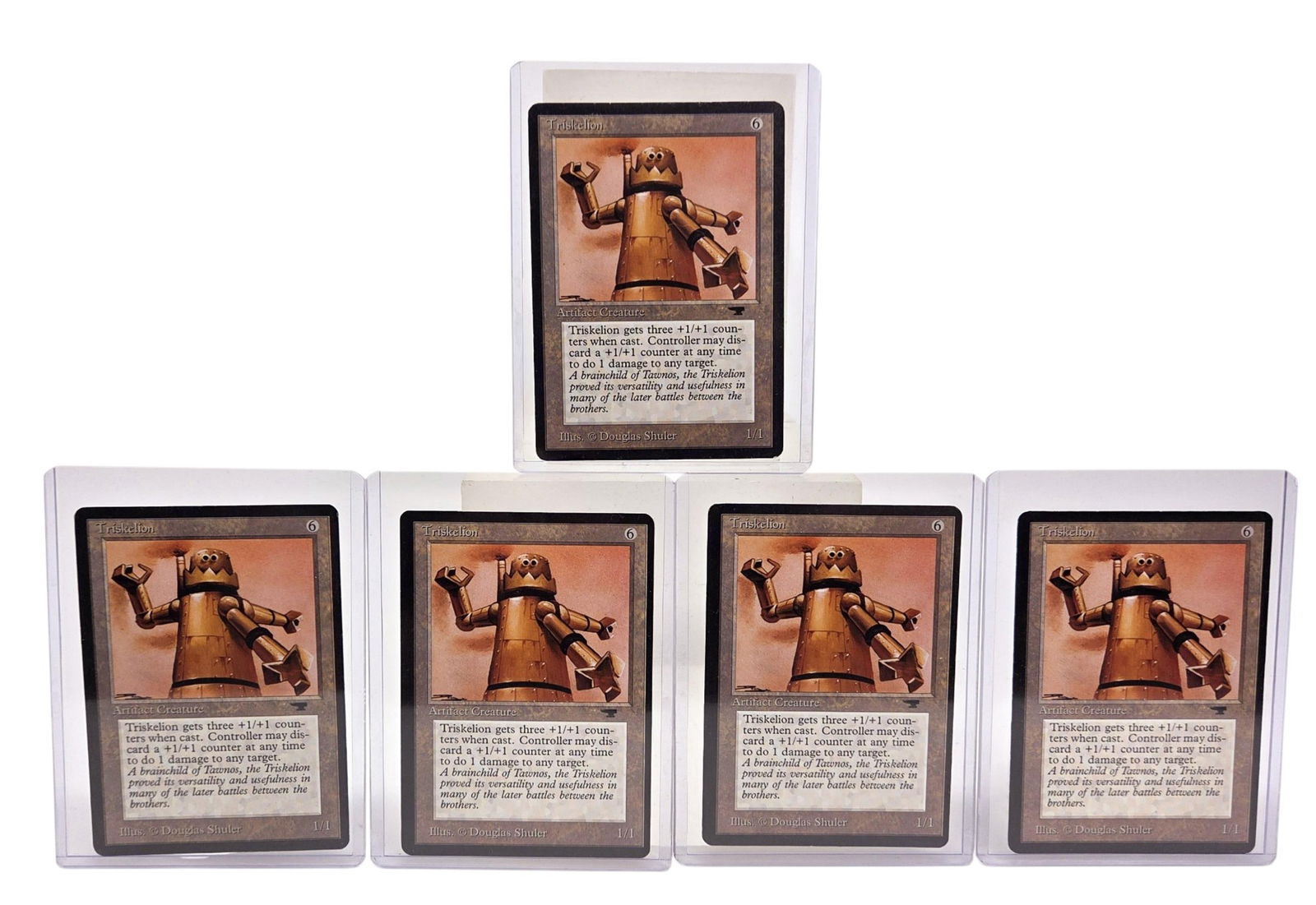 5 MTG Antiquities Triskelion cards (1 of 5)
