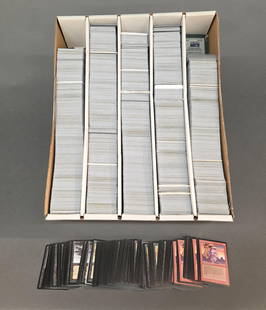 4800 MTG Legends cards: A group of Magic: The Gathering Legends Expansion Set cards. Approximately 4,800 cards. Including three Al-abara's Carpet, two Akron Legionnaire, four Angelic Voices, four Arena of the Ancients, six A
