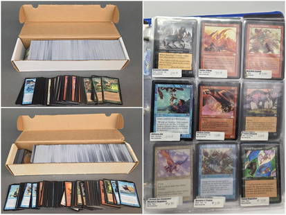 3600 MTG Onslaught cards: A group of Magic the Gathering: Onslaught Expansion Set binder and cards. Approximately 3600 cards. Including sixteen Chains of Smog, twenty Chain of Vapor, and four Ebonblade Reaper.