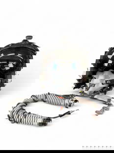 Gen. Brown Vietnam Era Dunrite flight helmet & bag.: A U.S. Air Force pilot’s flight helmet belonging to Lt. Gen. James R. Brown, USAF. Vietnam War era, manufactured by Dunrite Tool & Die Corp., complete with dark visor, leather ear cups, and