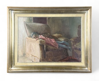 Ugo de Cesare, Young girl, O/C.