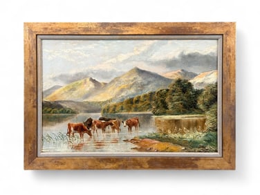 Pastoral scene, O/B.