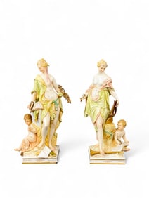 2 KPM porcelain muses