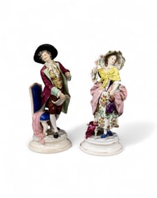 2 Royal Vienna porcelain figures.