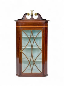 Federal mahogany corner cabinet.