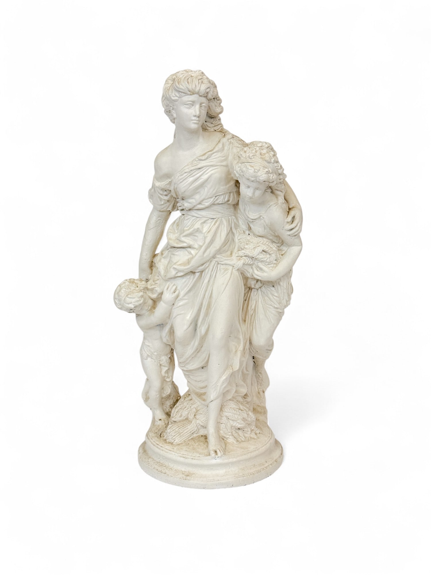 Painted concrete sculpture.: A painted concrete sculpture. 30" x 14" x 11". Provenance: From the Estate of U.S.A.F. Lt. General James R. Brown (1930-2015).