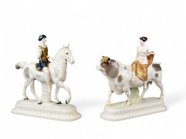 KPM, Equestrian figures, Early 20th c.