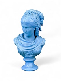 After P. Duboy HA & Cie blue celeste bust.