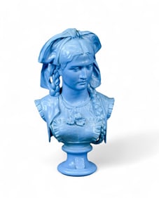 After P. Duboy HA & Cie blue celeste bust.