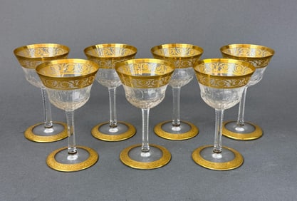 7 St. Louis "Thistle" liquor glasses.