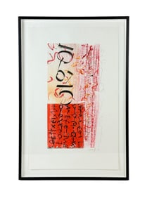 Wait, "Scriptograph #8", 2012, Monoprint.
