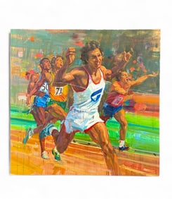 Tony Kokinos, Track, Gouache.
