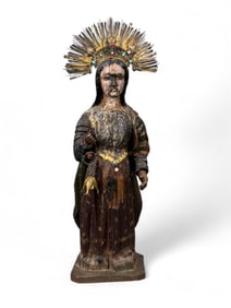 Spanish Colonial Santos figure of Mary.