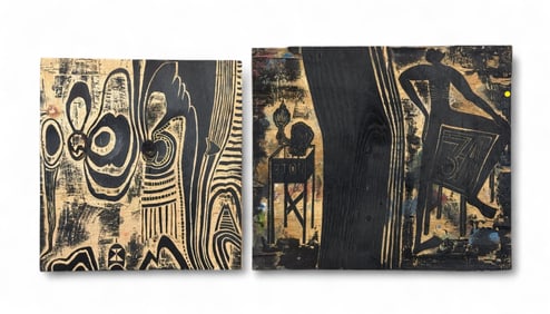 2 Antunis Arantes woodcut matrices.