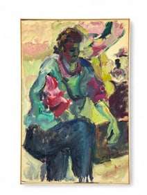 Jorge Franco,  Abstract portrait, 1987, O/C.