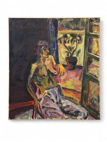 Jorge Franco, Abstract portrait, 1986, O/C.