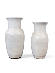 2 Large Ben Owen Jugtown ware vases.