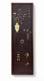 Chinese panel with nephrite.
