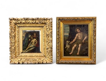2 Religious paintings.