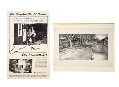 Wengenroth, "Canal in Spring," 1943, Lithograph.