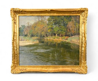 Robert Franz Curry, Riverbank, O/C.