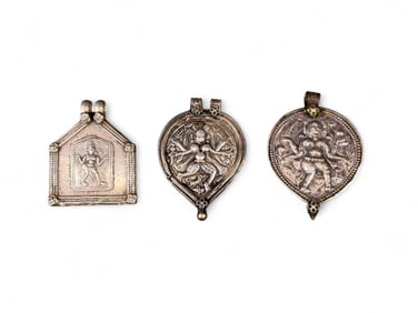 3 Shiva pendants.