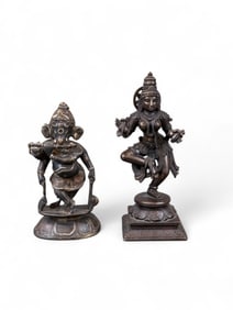 2 Bronze deities.
