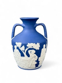 Wedgwood Jasperware 10" blue Portland Vase.
