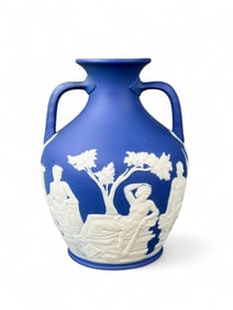 Wedgwood Jasperware 10" royal blue Portland Vase.
