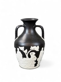 Wedgwood Jasperware 7" black Portland Vase.
