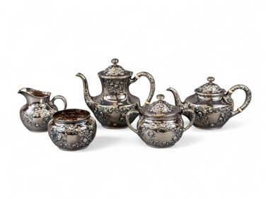 Gorham sterling five piece tea service.